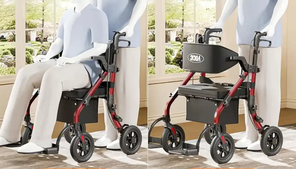 Hybrid Rollator-Transport Chair